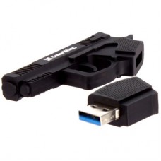USB флеш накопитель ColorWay Pistol 32 GB 3.0 Black (CW-USBPL32) - Фото