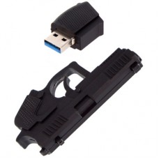 USB флеш накопитель ColorWay Pistol 32 GB 3.0 Black (CW-USBPL32) - Фото