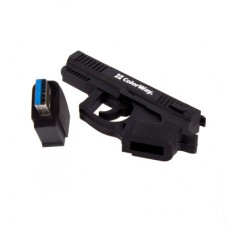 USB флеш накопитель ColorWay Pistol 32 GB 3.0 Black (CW-USBPL32) - Фото