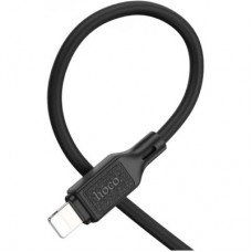 Дата кабель USB-C to Lightning 1.0m Cool silicone PD 20W X90 black HOCO (6931474788382) - Фото