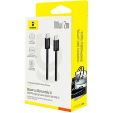 Дата кабель USB-C to USB-C 2.0m 100 W (20V/5A) black Baseus (P10381400112-00) - Фото