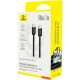 Дата кабель USB-C to USB-C 2.0m 100W (20V/5A) black Baseus (P10381400112-00) Дата кабель USB-C to USB-C 2.0m 100W (20V/5A) black Baseus (P10381400112-00)
