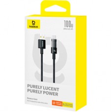 Дата кабель USB-C to USB-C 2.0m 100W (20V/5A) black Baseus (P10373000111-01) - Фото
