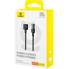 Дата кабель USB 2.0 AM to USB-C 1.0m 100 W (20V/5A) Baseus (P10373002111-00) Дата кабель USB 2.0 AM to USB-C 1.0m 100 W (20V/5A) Baseus (P10373002111-00) - Фото