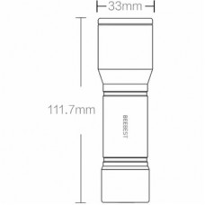 Фонарь Xiaomi BeeBest Extreme bee portable flashlight F1 Black (6971389250208) - Фото