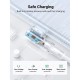 Дата кабель USB-C to USB-C 1.0m 100 W (20V/5A) 90° corner braided black UGREEN (70696)