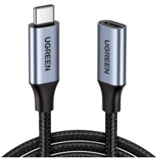 Дата кабель USB-C M/F 0.5m 5A USB 3.1 Gen2 10Gbps black UGREEN (80810) - Фото