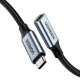 Дата кабель USB-C M/F 0.5m 5A USB 3.1 Gen2 10Gbps black UGREEN (80810)