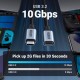 Дата кабель USB-C M/F 0.5m 5A USB 3.1 Gen2 10Gbps black UGREEN (80810)