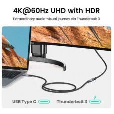 Дата кабель USB-C M/F 0.5m 5A USB 3.1 Gen2 10Gbps black UGREEN (80810) - Фото