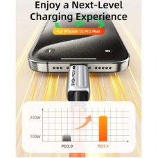 Дата кабель USB-C to USB-C 2.0m PD240W Cabletime (CA915736) - Фото