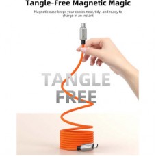 Дата кабель USB-C to USB-C 2.0m PD240W magnetic Cabletime (CA915729) - Фото