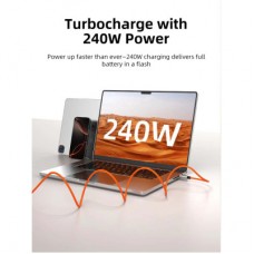 Дата кабель USB-C to USB-C 2.0m PD240W magnetic Cabletime (CA915729) - Фото