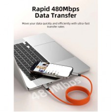 Дата кабель USB-C to USB-C 2.0m PD240W magnetic Cabletime (CA915729) - Фото