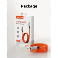 Дата кабель USB-C to USB-C 2.0m PD240W magnetic Cabletime (CA915729) - Фото