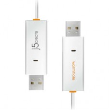Дата кабель USB 2.0 AM/AM 1.8m Windows & Mac J5create (JUC400-N) - Фото