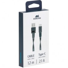 Дата кабель USB 2.0 AM to USB-C 1.2m black RivaCase (PS6002 BK12) - Фото