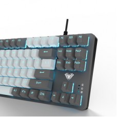 Клавіатура Aula F3287 Keycap KRGD Blue USB UA Grey/White (6948391240954) Клавіатура Aula F3287 Keycap KRGD Blue USB UA Grey/White (6948391240954) - Фото