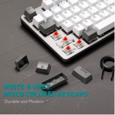 Клавіатура Aula F3287 Keycap KRGD Blue USB UA Grey/White (6948391240954) Клавіатура Aula F3287 Keycap KRGD Blue USB UA Grey/White (6948391240954) - Фото