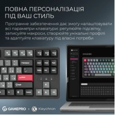 Клавіатура GamePro Asgard Ragnar Wireless/Bluetooth/USB UA Black (MK285BK) - Фото