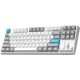 Клавіатура GamePro Asgard Ragnar Wireless/Bluetooth/USB UA White (MK285WH)
