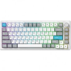 Клавіатура GamePro Asgard Yord Wireless/Bluetooth/USB UA White (MK266WH) - Фото