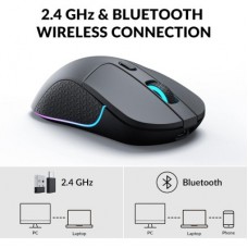 Мышка Keychron M3 Wireless/Bluetooth/USB Black (M3-A1) - Фото