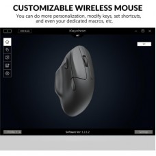 Мышка Keychron M7 Wireless/Bluetooth/USB Black (M7-A1) - Фото