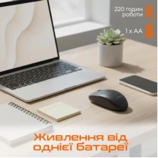 Мышка Meetion BTM100 Wireless/Bluetooth/USB Black (MT-BTM100-A) - Фото