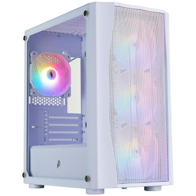 Корпус 1stPlayer X3-M-WH-4F1-W