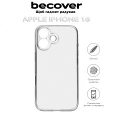 Чохол для мобільного телефона BeCover Apple iPhone 16 Transparancy (712275) - Фото