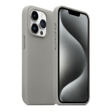 Чохол для мобільного телефона Armorstandart FAKE Leather Case Apple iPhone 15 Pro Max Grey (ARM76307) Чохол для мобільного телефона Armorstandart FAKE Leather Case Apple iPhone 15 Pro Max Grey (ARM76307) - Фото