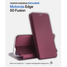 Чохол для мобільного телефона BeCover Exclusive Motorola Edge 50 Fusion Red Wine (714397) - Фото