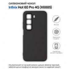 Чехол для мобильного телефона BeCover Silicone Infinix Hot 60 Pro 4G (X6885) Black (714558) - Фото