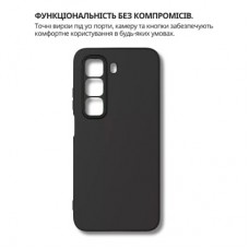 Чехол для мобильного телефона BeCover Silicone Infinix Hot 60 Pro 4G (X6885) Black (714558) - Фото
