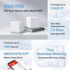 Точка доступа Wi-Fi Mercusys HALO-H30-2-PACK - Фото