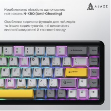 Клавіатура Ajazz AK680 MAX Magnetic Switch RGB USB Black (AK680-M-BGY-AW) Клавіатура Ajazz AK680 MAX Magnetic Switch RGB USB Black (AK680-M-BGY-AW) - Фото