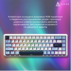 Клавіатура Ajazz AK680 MAX Magnetic Switch RGB USB White (AK680-M-BWD-AW) Клавіатура Ajazz AK680 MAX Magnetic Switch RGB USB White (AK680-M-BWD-AW) - Фото