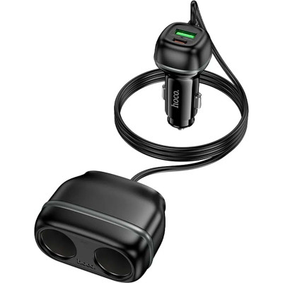 Зарядний пристрій HOCO HOCO Z59 Rank 48 W dual port USB-C PD30W + USB QC 3.0 Black (6942007641500)