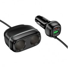Зарядний пристрій HOCO HOCO Z59 Rank 48 W dual port USB-C PD30W + USB QC 3.0 Black (6942007641500) - Фото