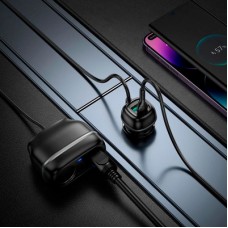 Зарядний пристрій HOCO HOCO Z59 Rank 48 W dual port USB-C PD30W + USB QC 3.0 Black (6942007641500) - Фото