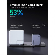 Зарядний пристрій Ugreen USB-C PD30W GaN X703 gray (35006) - Фото