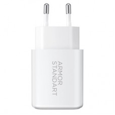 Зарядний пристрій Armorstandart 1xUSB-C PD25W + 1xUSB QC3.0 GaN white (ARM87066) Зарядний пристрій Armorstandart 1xUSB-C PD25W + 1xUSB QC3.0 GaN white (ARM87066) - Фото