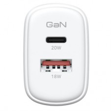 Зарядний пристрій Armorstandart 1xUSB-C PD25W + 1xUSB QC3.0 GaN white (ARM87066) Зарядний пристрій Armorstandart 1xUSB-C PD25W + 1xUSB QC3.0 GaN white (ARM87066) - Фото