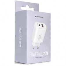 Зарядний пристрій Armorstandart 1xUSB-C PD25W + 1xUSB QC3.0 GaN white (ARM87066) Зарядний пристрій Armorstandart 1xUSB-C PD25W + 1xUSB QC3.0 GaN white (ARM87066) - Фото