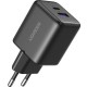 Зарядний пристрій UGREEN USB + USB-C GaN 30 W X516 black (65014)