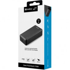 Батарея универсальная Sandberg 27000mAh Saver PD/20W, QC/3.0/22,5W, power-through (320-43) - Фото