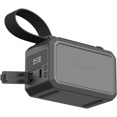 Батарея универсальная Sandberg 40000mAh Survivor 100W, IPX4 Water resist, LED Torch, Pass-Through Charging (421-14)