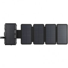 Батарея универсальная Sandberg 27000mAh Solar 5-Panel 8W, PD/20W, IP54, Flashlight, wireless charging 15W (421-06) - Фото