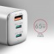 Зарядное устройство AXAGON 1xUSB + 2xUSB-C 65W QC4+ PD3.0 PPS white (ACU-DPQ65W) Зарядное устройство AXAGON 1xUSB + 2xUSB-C 65W QC4+ PD3.0 PPS white (ACU-DPQ65W)